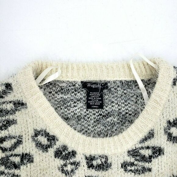 Rhapsody Sweater Dress XS Animal Print Cozy Shaggy Eyelash Fuzzy Knit New - Picture 8 of 12